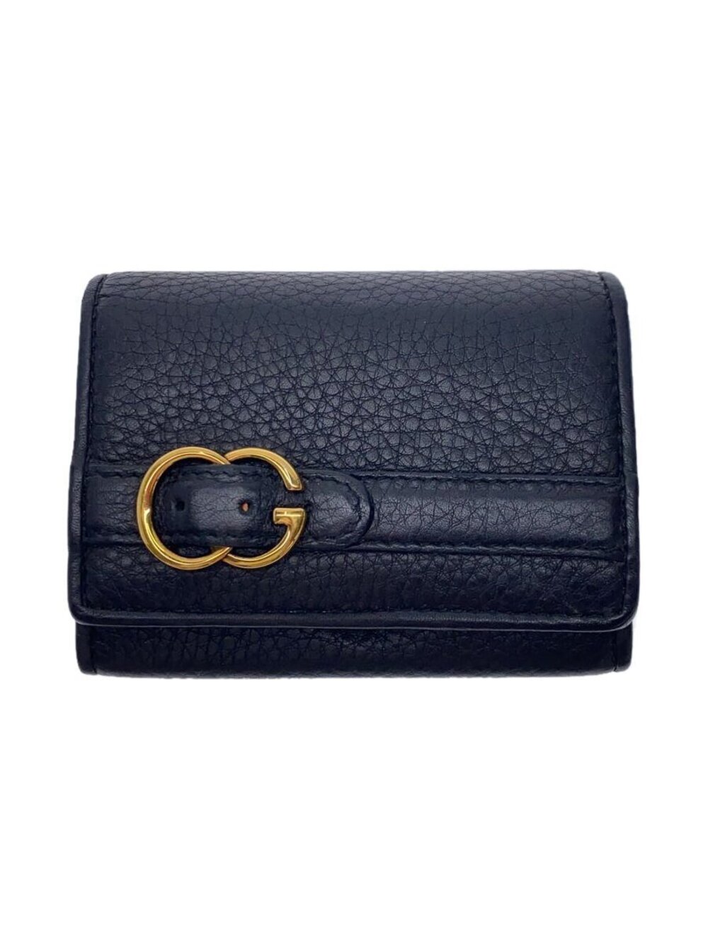 Gucci Card Case Wallet Leather Black
